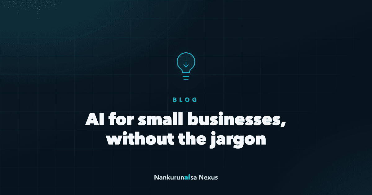 AI for small businesses, without the jargon