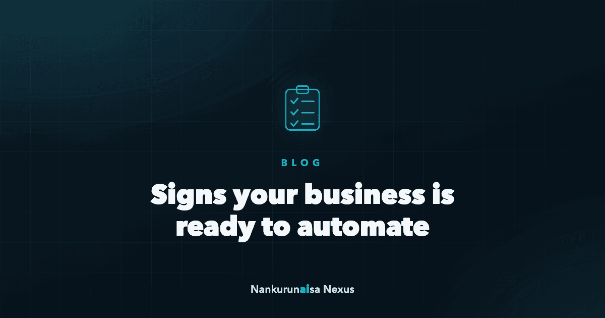 Signs your business is ready to automate