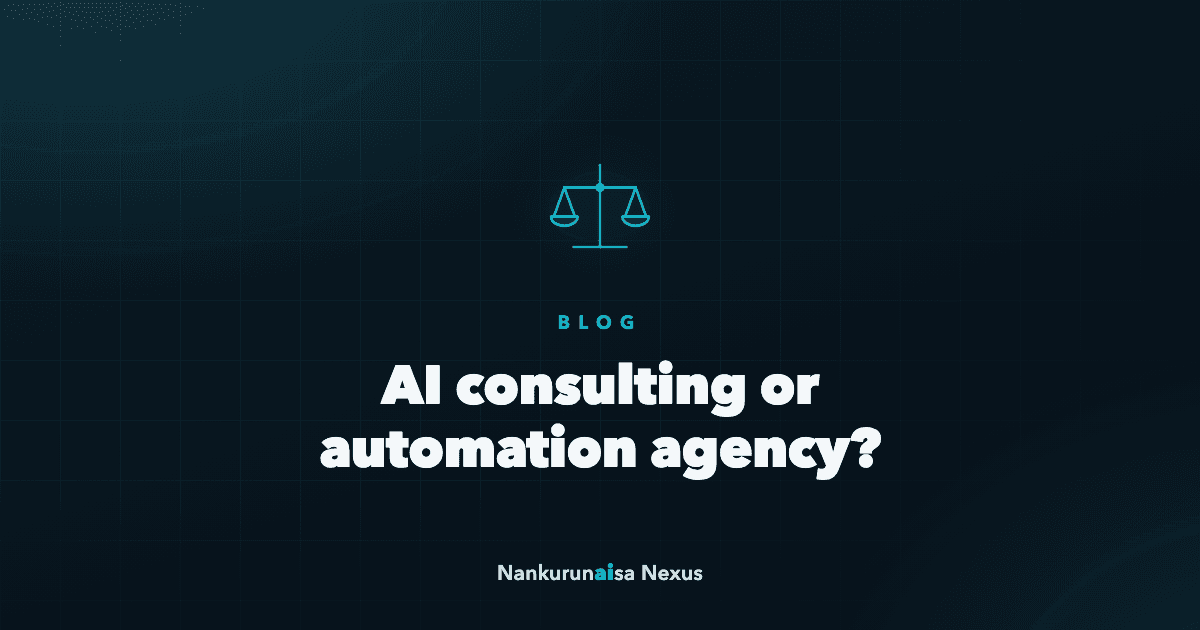 AI consulting or automation agency: how they differ
