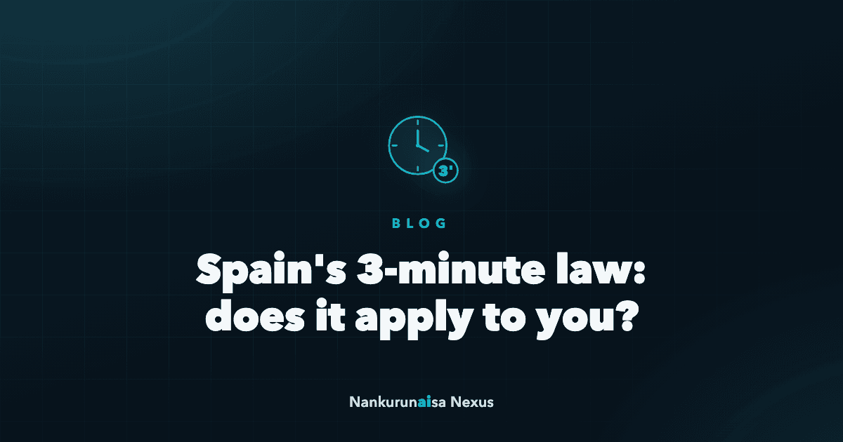 Spain's 3-minute law and the 400 prefix