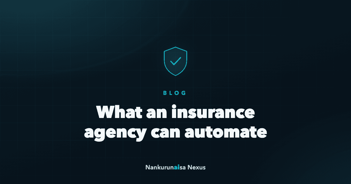 What an insurance agency can automate